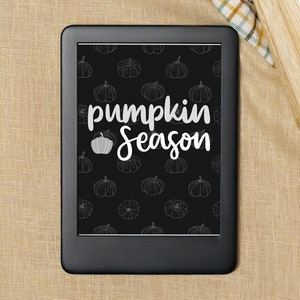 Pumpkin Season Kindle Lock Screen .epub file