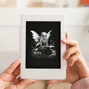 Fairy Reading a Book Kindle Lock Screen .epub