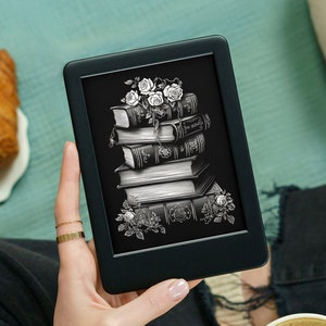 Gothic Book Stack Paperwhite Kindle Lock Screen .epub