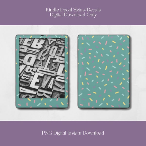 Green Sprinkles, Kindle Skin, Digital Download Print at DecalGirl.com