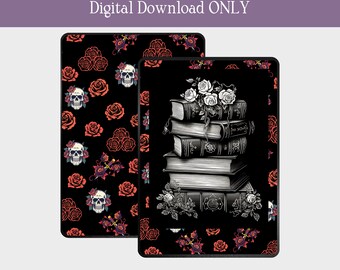 Czaszka i sztylet skórka dla czytników e-booków, tabletów i Kindle, tylko do pobrania cyfrowego wydruku na DecalGirl.com