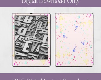 Rainbow Splatter, Skórka Kindle, Cyfrowe pobieranie wydruku na DecalGirl.com