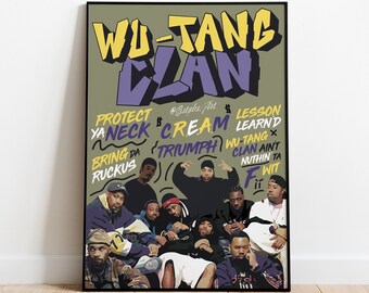 Wu-Tang Clan / Wu-Tang Clan Poster - Hip Hop Wall Art