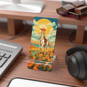 Présentoir mobile pour cartes de tarot du soleil : un emblème de joie et de positivité pour l'utilisateur optimiste