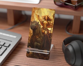Chariot Tarot Card Mobile Stand: Triumph & Determination at Your Fingertips