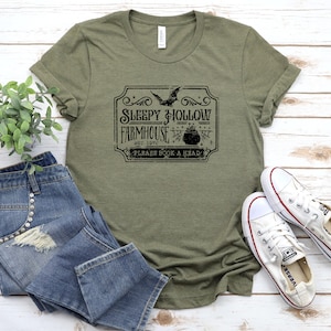 Sleepy Hollow Halloween Tshirt | Cute Halloween Shirt | Fun Halloween Tshirt | Halloween Graphic Tee | Vintage Halloween Shirt | Halloween