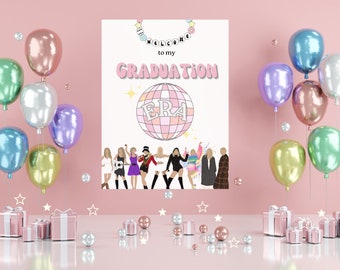 Custom Friendship Bracelet Tour Party Sign, Birthday Era Celebration, Taylor Friendship theme decor, Birthday Graduation Swiftie party