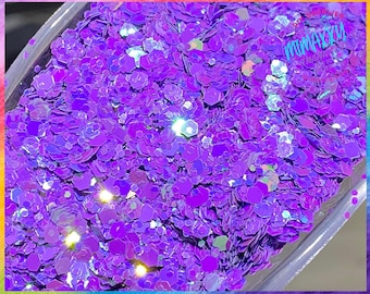 AMETHYST CHAMELEON ,Shaped Glitter, Chunky Glitter Mix, Cosmetic Glitter,Nail Art, Resin art,Snow Globe Tumbler,Craft, CHAMELEON 014