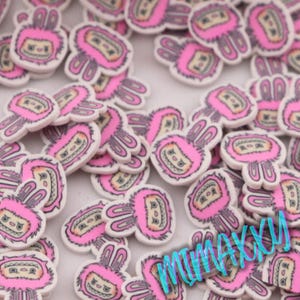 5mm Exclusive Monster Bubu Macaroon, Sprinkle Slime, Polymer Clay Slices,Fake Bake, Nail Art, Faux Craft, Kawaii Lovers, doll