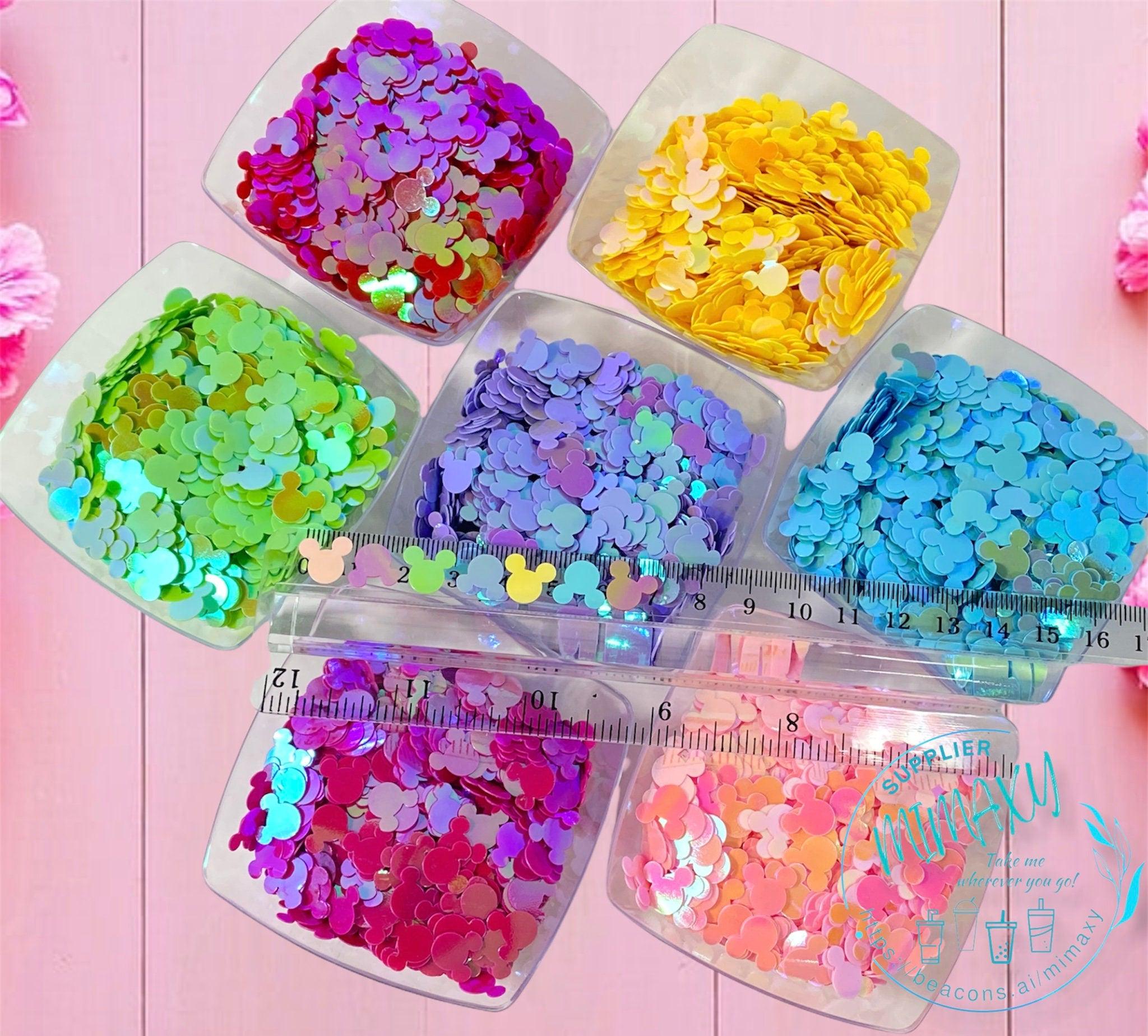 10mm Sequins Ears Mouse Head 8 colors Iridescent holographic mickey…