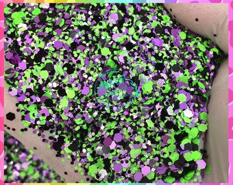 WITCHES BREW, HALLOWEEN, Shaped Glitter, Chunky Glitter Mix, Cosmetic Glitter,Nail Art, Resin art,Snow Globe Tumbler,Craft Halloween 001