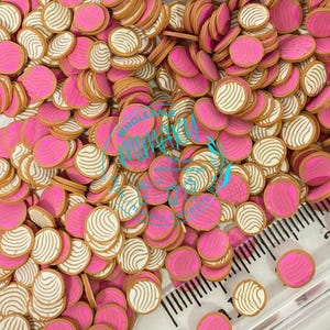 5mm Conchas Mexican Bread/ Cafecito & Chisme /Fake Sprinkle/Fimo/Slice Perfect for DIY/Fake Food/Slime/Snow Globe Tumblers/Deco/Fake Dessert