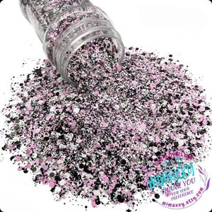 Pink Composition Book, Shaped Glitter, Chunky Glitter Mix, Cosmetic Glitter,Nail Art, Resin art,Snow Globe Tumbler,Craft, Halloween, MIX 042 image 4