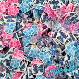 Aloha Alien and mix in 5mm / Polymer Clay Slices, crafts, tools, not edible, supplies, slime, resin, snow globe, hair, nail, body paint,