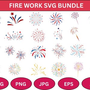 Fireworks SVG Bundle,4th of July Firework svg Bundle,USA fireworks,Firework elements,Firecracker SVG,firework clipart,sparkle like firework