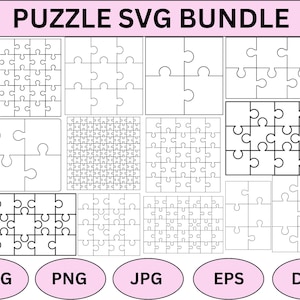 Puzzle Svg Templates,Puzzle Cutting Files,Puzzle Piece Svg,Puzzle Cut template,Laser Cut Puzzle Svg,Puzzle svg files,Digital Download