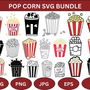 Popcorn Svg Bundle,Popcorn PNG,Popcorn Box Svg,Popcorn Elements,popcorn clipart,Popcorn Clipart,Popcorn Printable,Cut Files For Cricut,AI