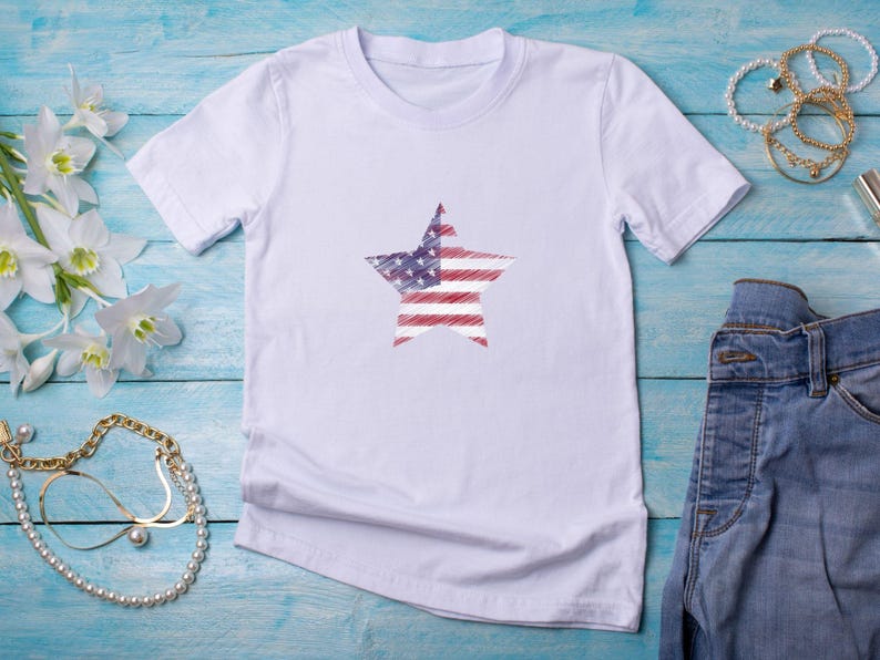 American Flag SVG Bundle: 4th of July Cut Files (digital Download ...