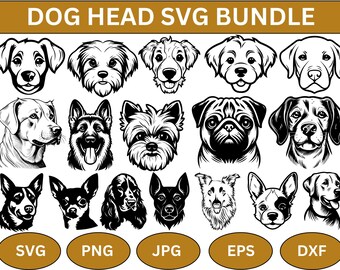 Dog Breeds SVG Bundle: Laser Cut Clipart (Instant Download)