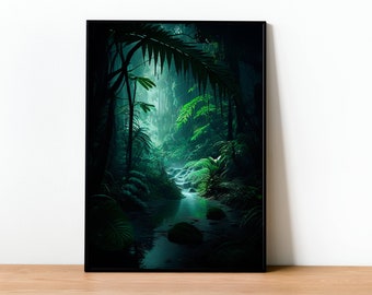 Rainforest Digital Download Poster | Nature Prints | Rainforest Wall Art | Poster Print | Home Decor