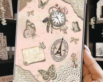 Pink-Kindle insert, Clear-Case-Printable-Kindle-insert, ereader-Kindle-insert, Digital-Kindle-Download, Romance-Book, e-reader-insert