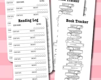 Reading Log Bookmark, Printable, Digital-Bookmark-Download, TBR-Bookmark, Book-Tracker, Cricut, Silhouette, Compatible, Print-Cut