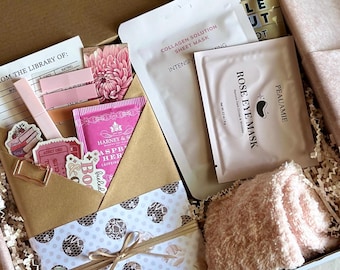 Themed, Blind Date with a Book Box, Personalized Mystery Book, Cozy Bookish Bookworm Gift