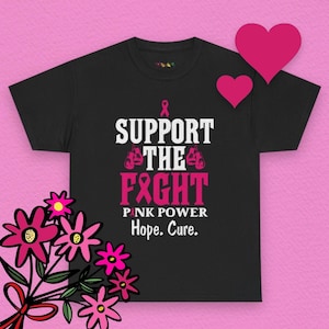Breast Cancer Awareness Shirt, Pink Ribbon Tee, Cancer Survivor Shirt, Cancer Awareness Shirt, Support The Fight Tee, Cancer Fighter Shirt