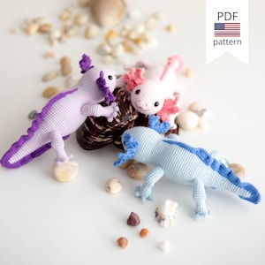 Crochet Axolotl Pattern: Amigurumi Toy (PDF Pattern)