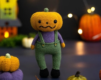 Amigurumi toy. Halloween toys. Crochet pumpkin. Halloween Pumpkin. Crochet pattern. Amigurumi PDF patterns