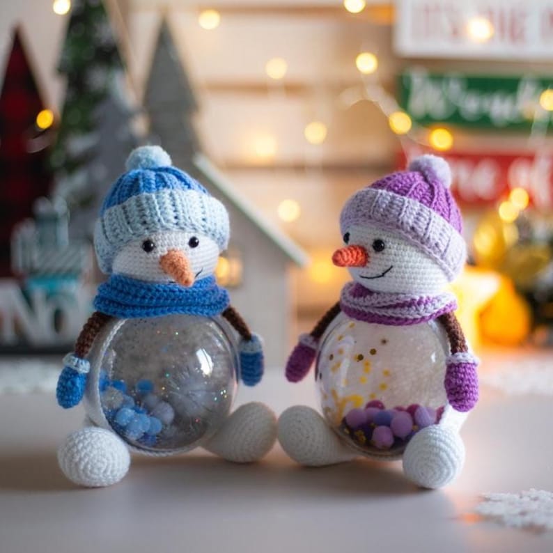 Amigurumi Christmas Snowman Crochet Pattern (PDF) image 13