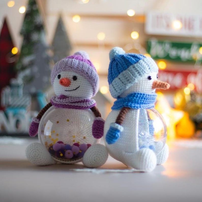 Amigurumi Christmas Snowman Crochet Pattern (PDF) image 5