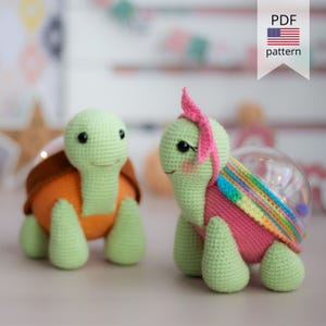 Patrón Tortuga Amigurumi Crochet: (PDF)
