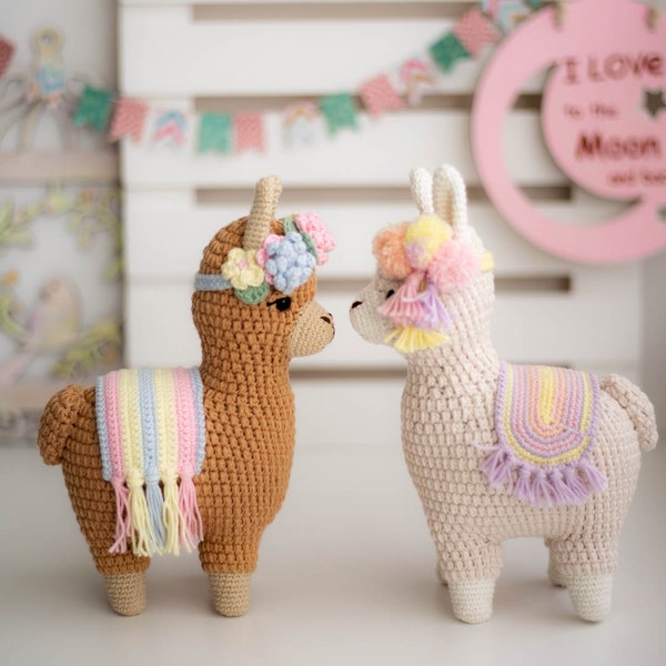 Adorable Crochet Lama Pattern -Step-by-Step Amigurumi Pattern in PDF