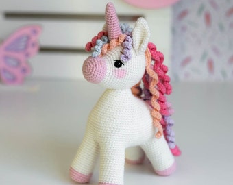 Amigurumi crochet unicorn. PDF pattern. Crochet pattern