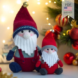 Amigurumi Crochet Christmas Gnome PDF Pattern