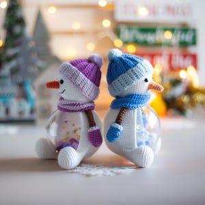 Amigurumi Christmas Snowman Crochet Pattern (PDF) image 3