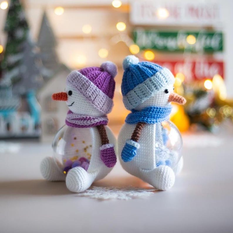Amigurumi Christmas Snowman Crochet Pattern (PDF) image 3