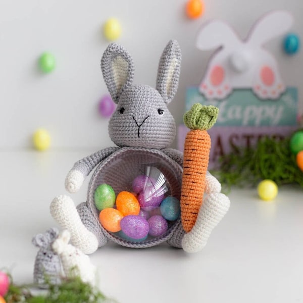 Amigurumi Bunny. Crochet Easter Bunny. Crochet pattern. Amigurumi pattern. PDF crochet Pattern. Taster pattern.