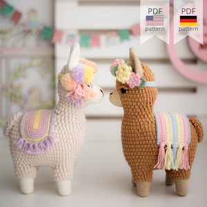 Adorable Crochet Lama Pattern -Step-by-Step Amigurumi Pattern in PDF