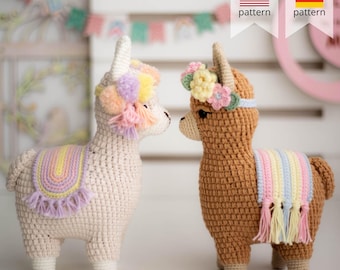 Amigurumi Crochet Lama. Crochet pattern in PDF