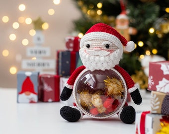 Amigurumi Christmas Toy. Crochet Santa. Amigurumi crochet pattern. PDF pattern. Crochet Christmas toy. Santa Amigurumi. Christmas pattern.