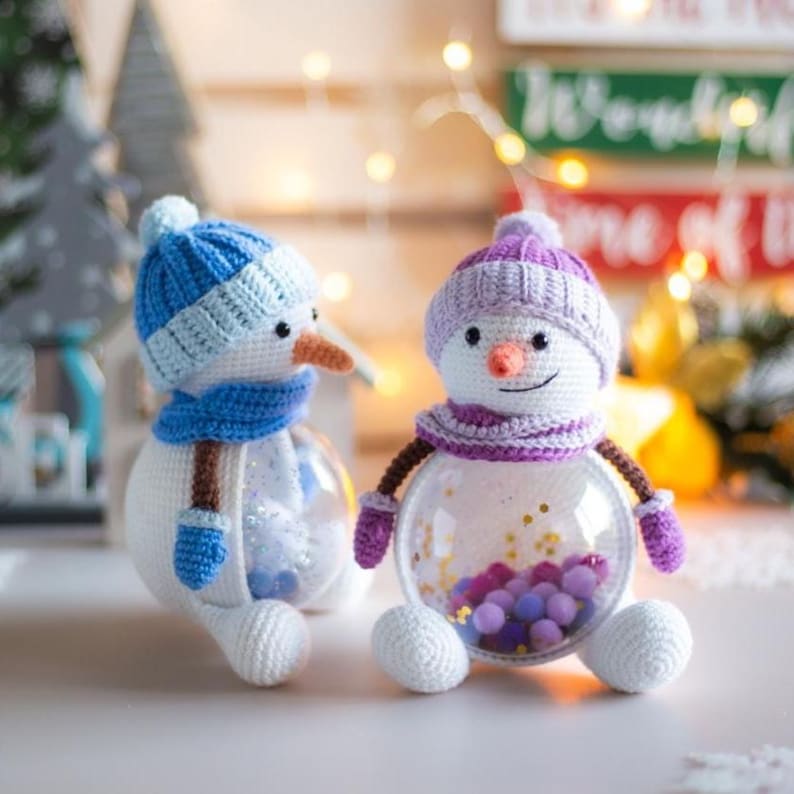 Amigurumi Christmas Snowman Crochet Pattern (PDF) image 7