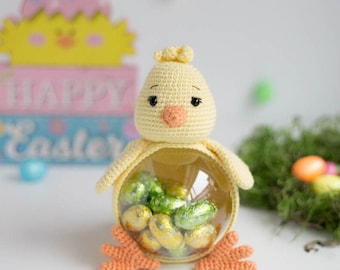 Amigurumi crochet chicken pattern. Easter chicken. PDF pattern. Amigurumi chicken pattern. Easter pattern.