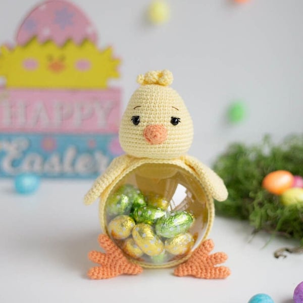 Amigurumi crochet chicken pattern. Easter chicken. PDF pattern. Amigurumi chicken pattern. Easter pattern.