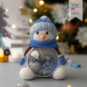 Amigurumi Christmas Snowman Crochet Pattern (PDF)