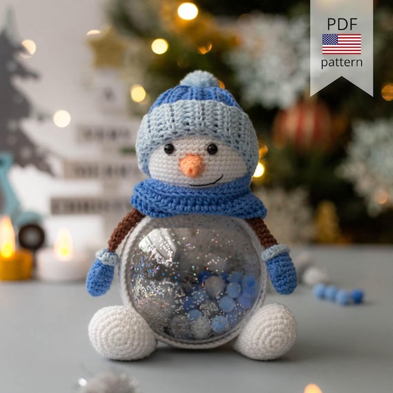 Amigurumi Christmas Snowman Crochet Pattern (PDF)
