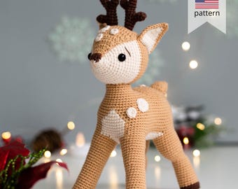 Amigurumi crochet Fawn Pattern: crochet Deer Toy (PDF)