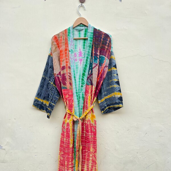 Two Tone Tie Dye Kimono - (OS) (Packs of 6)