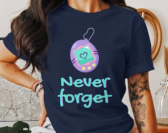 Retro Tamagotchi Grafik T-Shirt: 90er Jahre Nostalgie T-Shirt